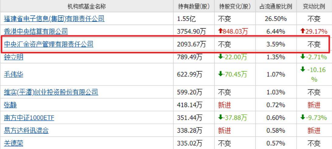 数字货币再迎大利好！中央汇金重仓的数字货币只有这3家